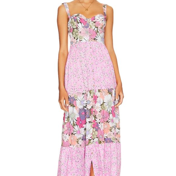 Agua Bendita Alani Floral Maxi Dress (Size: M) - Picture 6 of 6